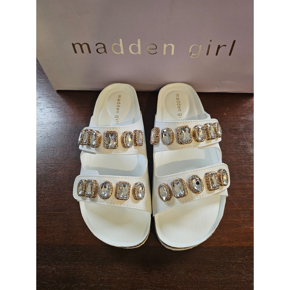 Madden Girl Baby Gem Detail Footbed Sandal Woman's Size 7 New in Box